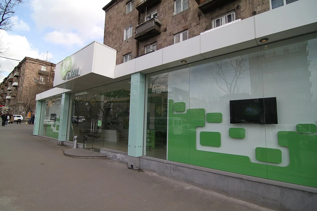 A Ucom service centre in Yerevan, one of the three Armenian mobile operators