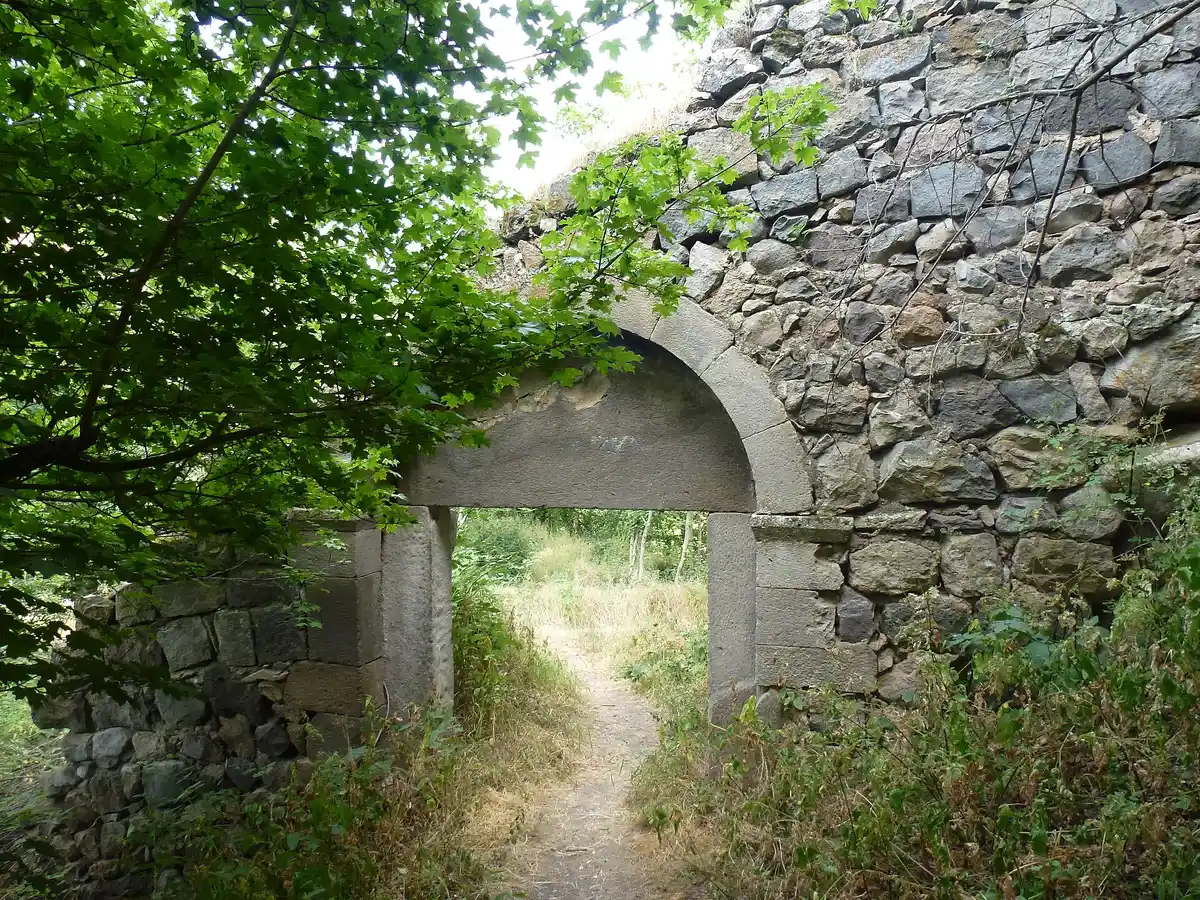 The small stone Anapat church in the Khndzoresk gorge, burial place of Mkhitar Sparapet