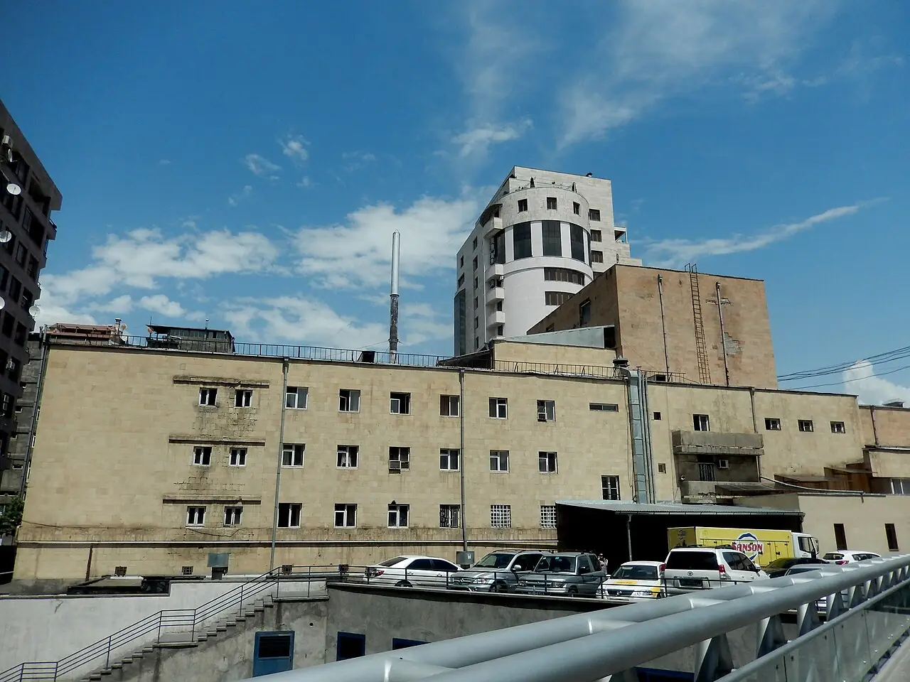 New apartment buildings lining Northern Avenue in central Yerevan