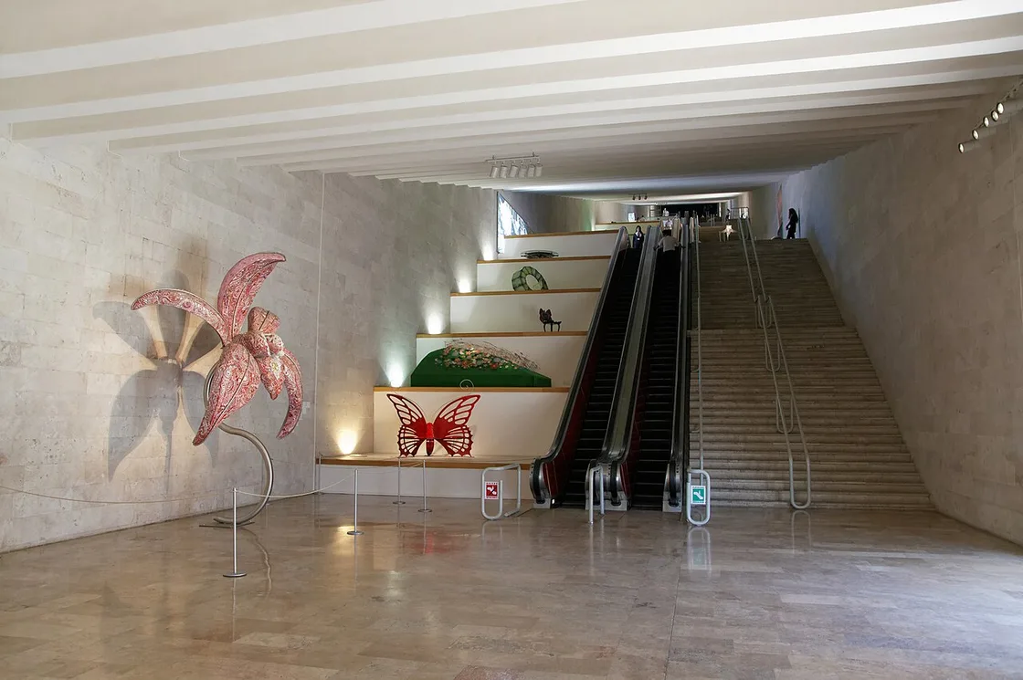 The sculpted terraces and modern art installations of the Cafesjian Center on the Yerevan Cascade